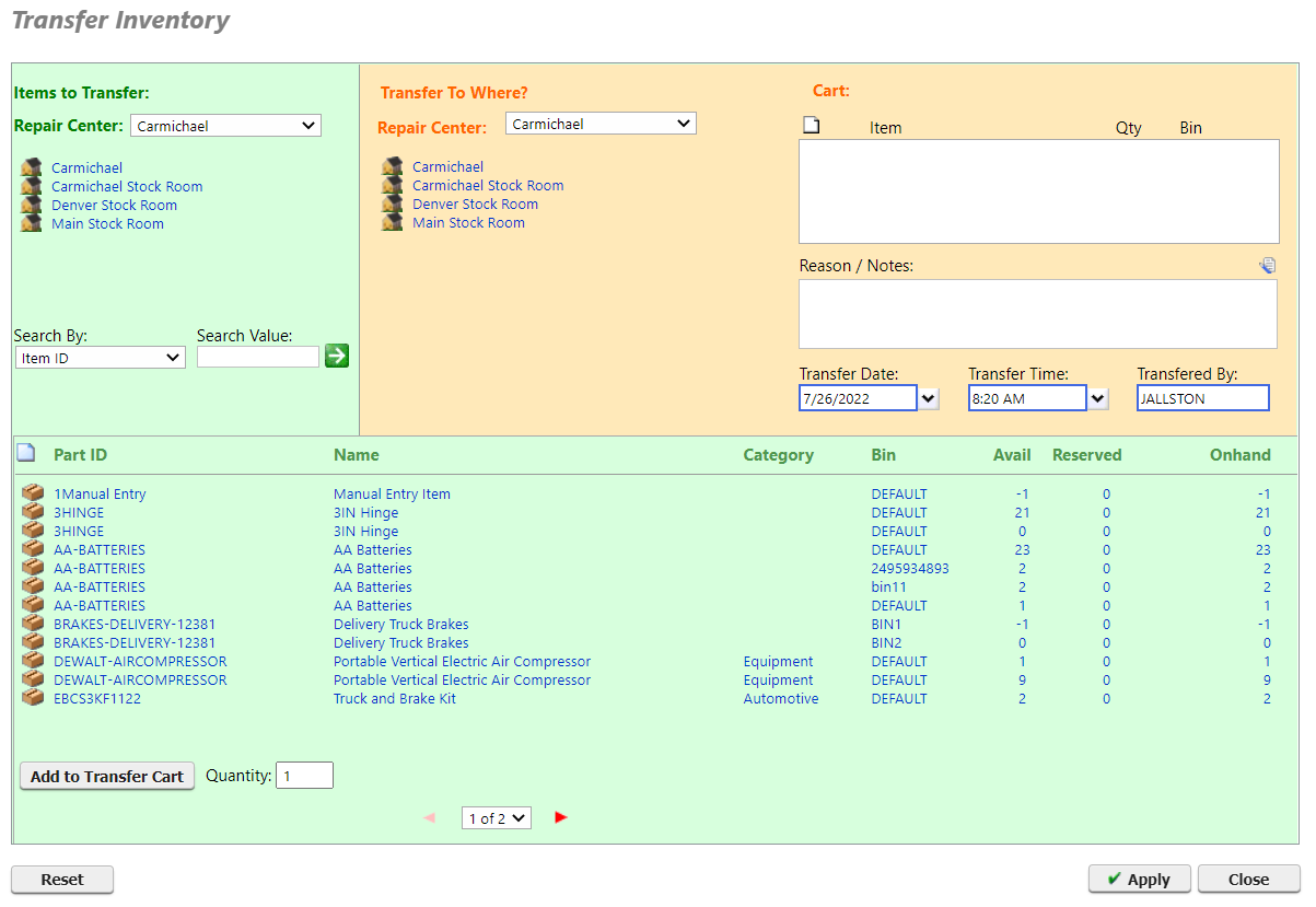 Input Inventory Tools Inventory management tools